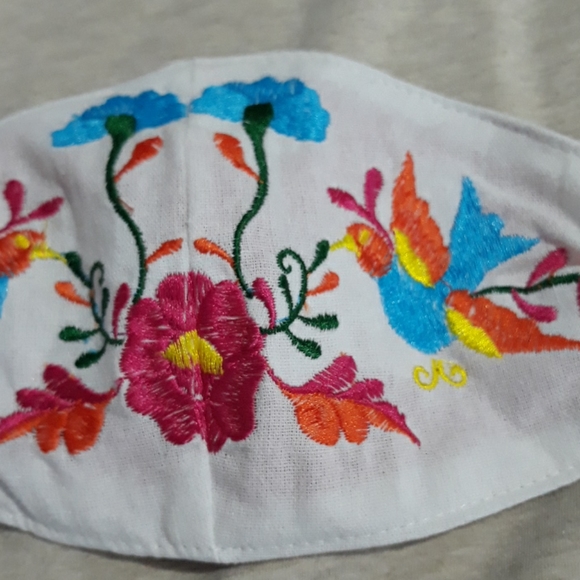 Mexican Embroidered Face Mask - Picture 2 of 6